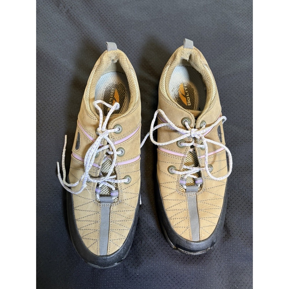 Golite Journey Lite Trail Hiking Shoes ~Womens 8~ Tan Low Top Lace Up Sneakers
